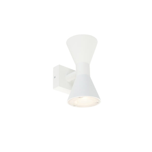 Moderne wandlamp wit 2-lichts