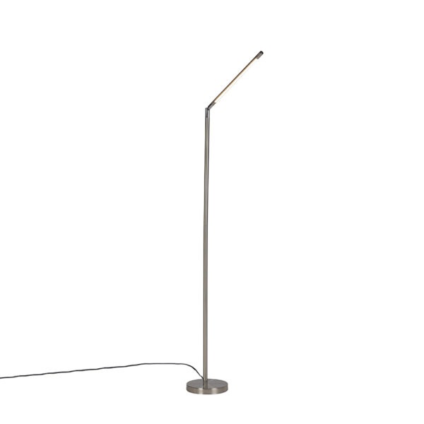 Moderní stojací ocelová lampa včetně