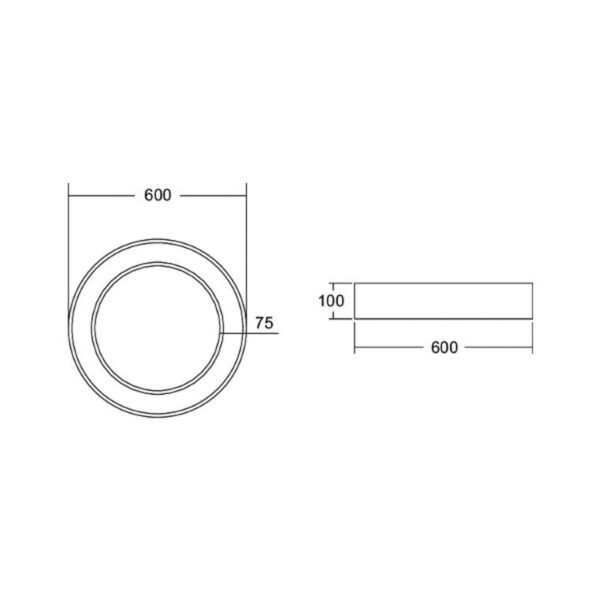 BRUMBERG Biro Circle Ring Ø 60cm